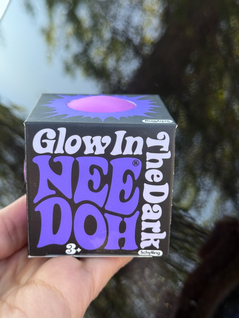 Schylling Glow In The Dark NeeDoh - Purple. New